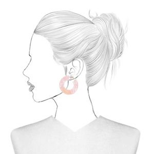 BaubleBar Jewelry - SUGARFIX by BaubleBar Two-Tone Resin Hoop Earrings BaubleBar Jewelry - SUGARFIX by BaubleBar Two-Tone Resin Hoop Earrings